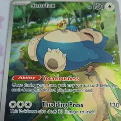 Pokemon TCG Snorlax Scarlet & Violet Promo Holo 051 2023 150HP Gossan - Image 2