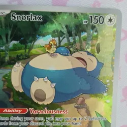 Pokemon TCG Snorlax Scarlet & Violet Promo Holo 051 2023 150HP Gossan - Image 3