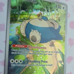 Pokemon TCG Snorlax Scarlet & Violet Promo Holo 051 2023 150HP Gossan - Image 4