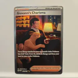 Pokemon Giovanni's Charisma Special Illustration Rare SV 151 204/165 - Image 1