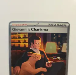 Pokemon Giovanni's Charisma Special Illustration Rare SV 151 204/165 - Image 2