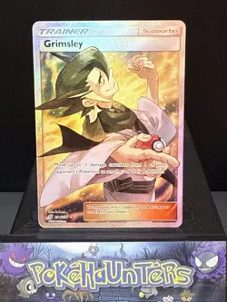 Pokemon Card Grimsley 234/236 Unified Minds Rare Full Art Trainer Near Mint - Image 1