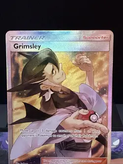 Pokemon Card Grimsley 234/236 Unified Minds Rare Full Art Trainer Near Mint - Image 2