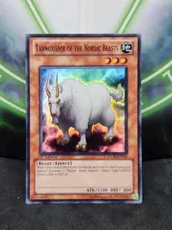 Yugioh Tanngrisnir of the Nordic Beasts STOR-EN010 Super Rare 1st Edition NM - Image 1
