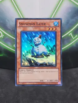 Yugioh Snowman Eater TU05-EN003 Super Rare Turbo Pack VLP - Image 1