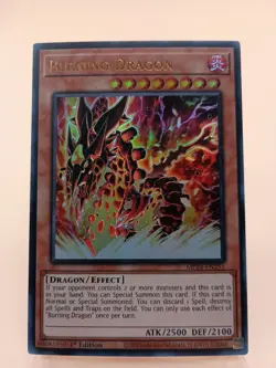 Yugioh x1 Burning Dragon MP24-EN251 1st Ed Ultra Rare (Near Mint!) - Image 1