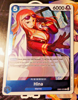 One Piece Card Game Francais Carte Holo Hina EB03-025 FR Mint - Image 1