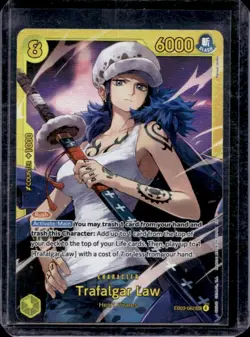 2026 One Piece Heroines Edition Trafalgar Law Secret Rare #EB03-062 - Image 1