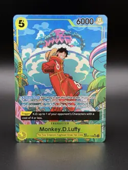 Monkey.D.Luffy Treasure Rare Foil OP07-109 Two Legends One Piece [NM++] - Image 1