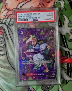 One Piece Zoro-Juurou (SP) - Emperors in the New World (OP09) PSA 10 GEM MINT - Image 1