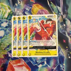 4x One Piece Monkey D. Luffy P-106 English Promo | Near Mint | New - Image 1
