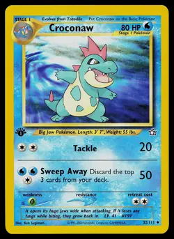 Pokemon Card - Croconaw Neo Genesis 32/111 Uncommon 1st Edition - Image 1