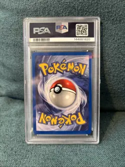 1st Ed Pokemon TCG Rocket's Mewtwo 14/132 Gym Challenge Holo English Card PSA 8 - Image 2