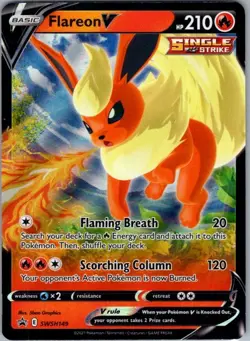 Flareon V SWSH149 Promo SWSH: Sword & Shield Promo Cards NM - Image 1