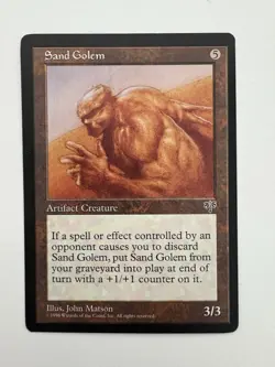 Sand Golem MTG Magic the Gathering Card NM Near Mint Mirage - Image 1