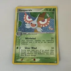 Pokemon Masquerain EX Hidden Legends Rare 20/101 70 HP Nintendo 2004 Card - Image 1