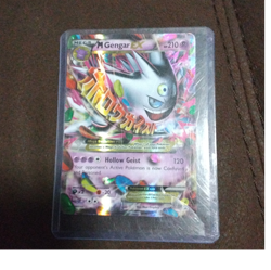 Pokemon M Gengar EX Mega Full Art Holo Psychic Card 210 HP - Image 1