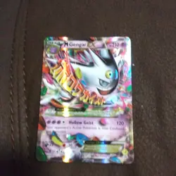 Pokemon M Gengar EX Mega Full Art Holo Psychic Card 210 HP - Image 5
