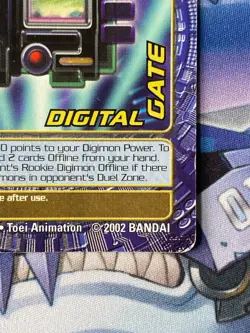 BO-306 Digital Gate Series 6 Digimon Digi-Battle Card 2002 Bandai - Image 4