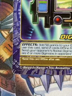 BO-306 Digital Gate Series 6 Digimon Digi-Battle Card 2002 Bandai - Image 5