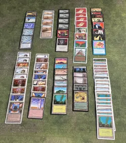 Magic MtG Vintage Lot Beta Legends Unlimited Antiquities Revised Lands 80 Cards - Image 2