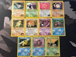 Pokemon TCG Gym Heroes Challenge 12 Card Lot Misty's Psyduck Brock's Graveler - Image 3