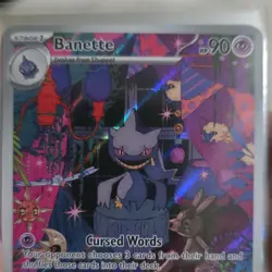 Pokemon Banette Stage 1 Holo Card 90 HP Psychic Type English TCG - Image 1