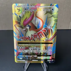 Pokemon M Pidgeot EX Full Art Ultra Rare Holo 105/108 Evolutions Card LP- - Image 1