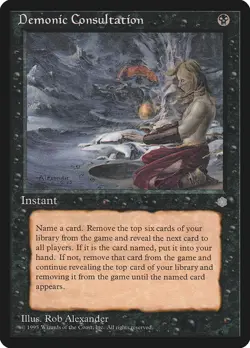Demonic Consultation Ice Age Magic The Gathering MTG Card - Image 1