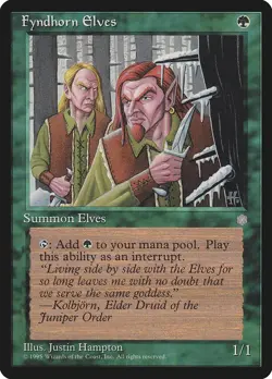 Fyndhorn Elves Ice Age Magic The Gathering MTG Card - Image 1