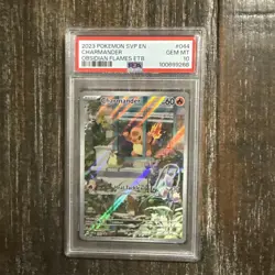 CHARMANDER #044 PSA 10 • 2023 Obsidian Flames ETB Promo Card Gem Mint Pokemon - Image 1