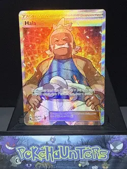 Pokemon Card Hala 143/145 Guardians Rising Full Art Ultra Rare Trainer LP - Image 1