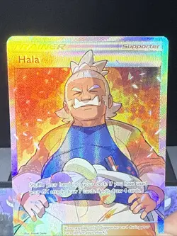 Pokemon Card Hala 143/145 Guardians Rising Full Art Ultra Rare Trainer LP - Image 2