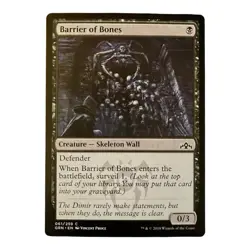 Barrier of Bones - Guilds of Ravnica #61/259 MTG Magic The Gathering - Image 1