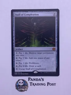 MTG Staff of Compleation Phyrexia All Will Be One Regular - Image 1