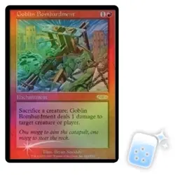 FOIL GOBLIN BOMBARDMENT (FNM) Promo Magic MTG MINT CARD - Image 1