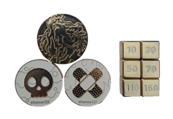POKEMON TCG METAL COINS & DICE FROM CHARIZARD ULTRA PREMIUM COLLECTION - Image 1