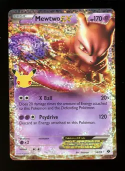 Mewtwo EX 54/99 Ultra Rare - Celebrations Classic Collection Pokemon 25th - NM - Image 1