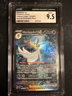 Pokemon Paldean Fates Secret Gardevoir EX 233/091 CGC Mint+ 9.5 Holo Rare 2024 - Image 1
