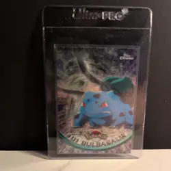 Pokemon Topps Chrome Bulbasaur Holo #01 NM - Image 1