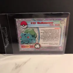 Pokemon Topps Chrome Bulbasaur Holo #01 NM - Image 2