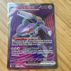 POKEMON - GENESECT EX 161/086 - FULL ART ULTRA RARE - S&V WHITE FLARE - NM - Image 1