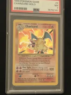 PSA 7 NM-MT 1999 Charizard 4/102 Base Set Unlimited Holo Rare Pokemon GRAIL! - Image 3