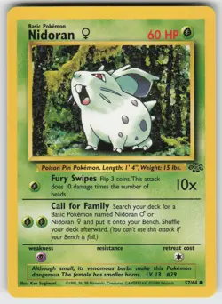 Nidoran F Common Jungle 57/64 Pokemon - Image 1