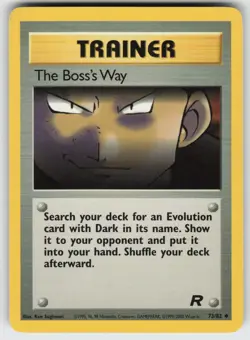 The Boss's Way Uncommon Team Rocket 73/82 Pokemon - Image 1