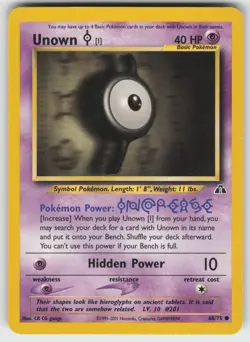 Unown [I] Common Neo Discovery 68/75 Pokemon - Image 1