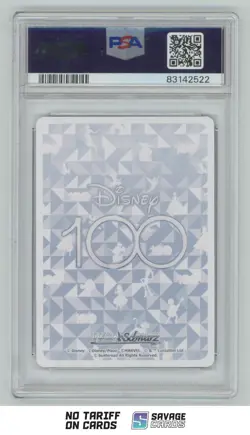 2023 Weiss Schwarz JPN Gold Stamp Snow Queen Elsa PSA 10 #083 Disney 100 - Image 2