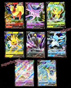 Pokemon S-Chinese Eevee Heroes CS4aC 8 Cards Espeon Umbreon Glaceon etc V RR HOT - Image 1