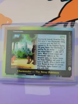 2000 Topps Pokemon Trading Card EP11 Charmander The Stray Pokemon - Image 2