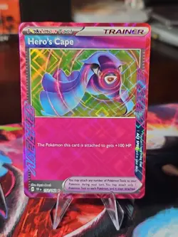 Heros Cape 152/162 Pokemon Card - Temporal Forces - NM - Image 1